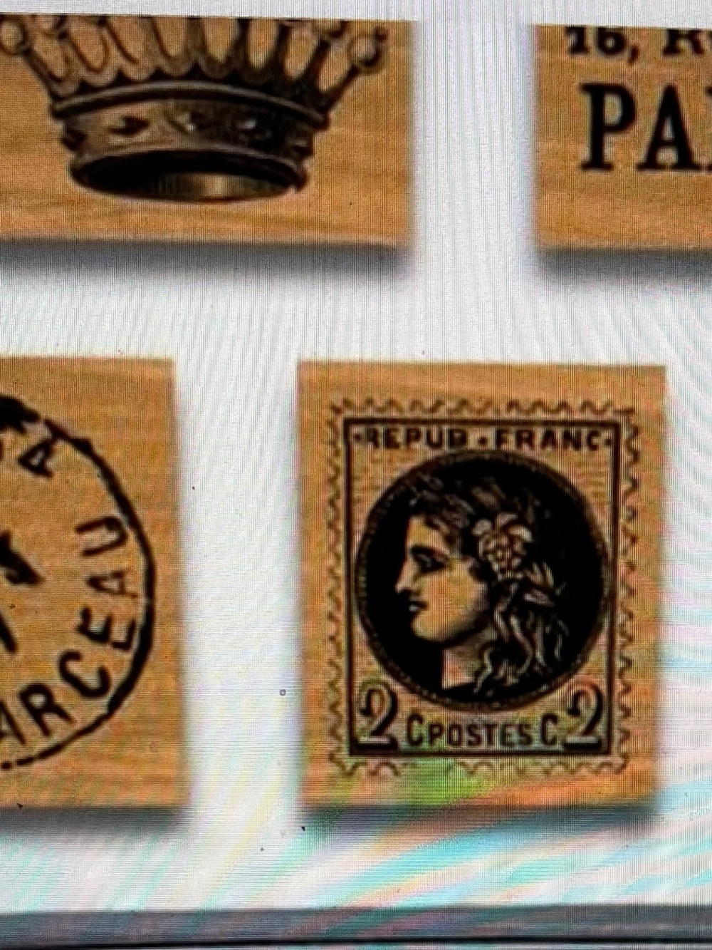 PRICE DROP! Cavallini & Co. Paris Rubber Stamps, Notes & Labels - Set of 3 - Picture 9 of 15